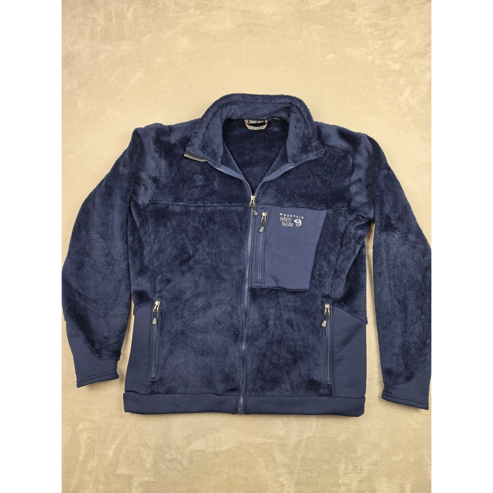 Mountain Hardwear Monkey Man 200 Fleece Jacket Men XL Blue Polartec Full Zip